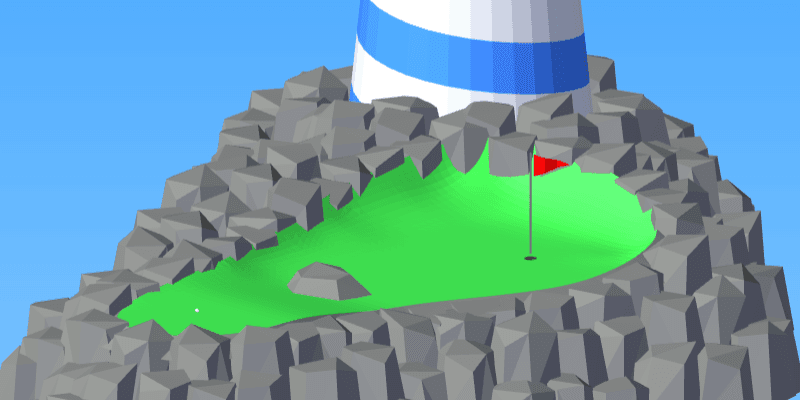 Screenshot of golf game